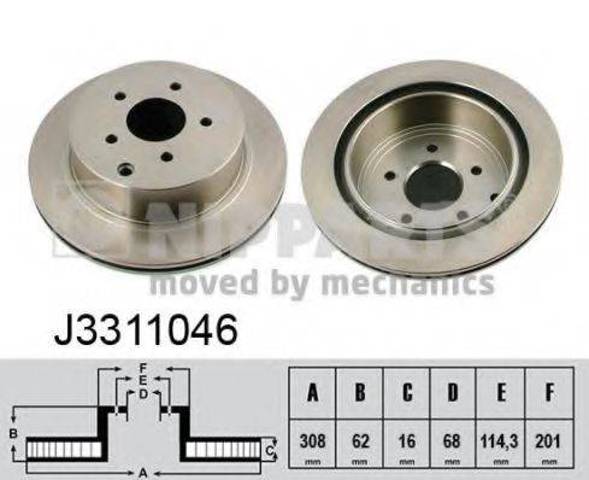 J3311046 NIPPARTS Диск тормозной задний купить в Одесса