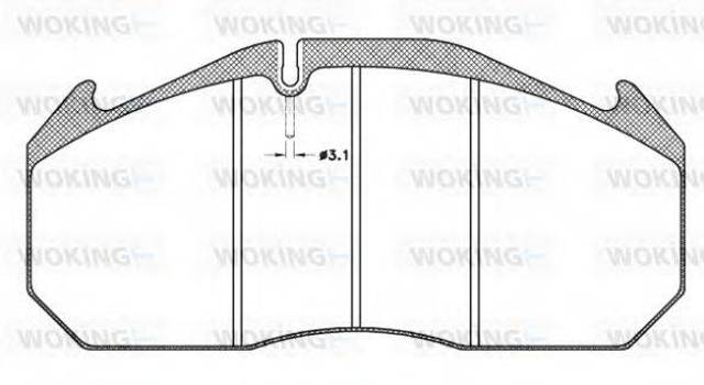 Передние тормозные колодки JSA406310 WOKING