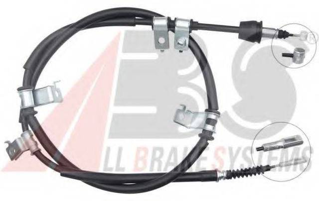 Трос ручного тормоза задний K18550 ABS