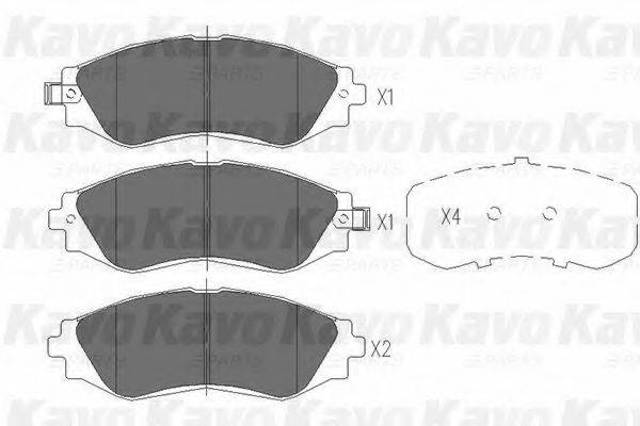 KAVO PARTS KBP1001 Передние тормозные колодки в наличии Львов