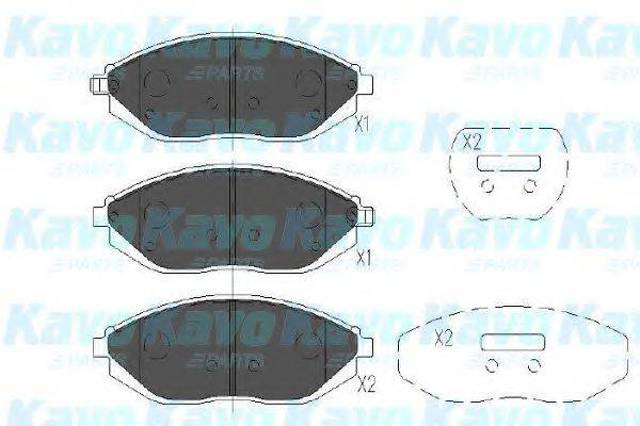 KBP1017 KAVO PARTS Колодки тормозные передние дисковые купить в Львов