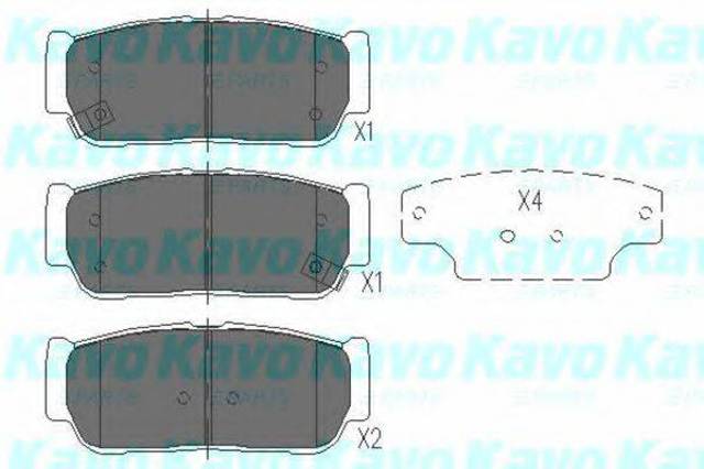 KAVO PARTS KBP4017 Задние тормозные колодки в наличии Черновцы