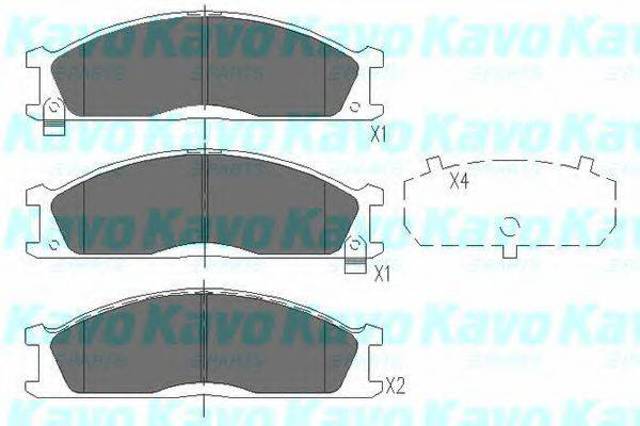 KBP6503 KAVO PARTS Передние тормозные колодки купить в Тернополь