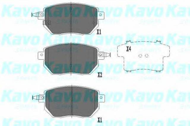 Колодки тормозные передние дисковые KBP6573 KAVO PARTS