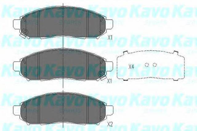 Тормозные колодки KBP6574 KAVO PARTS