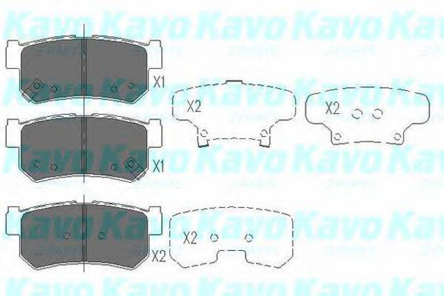 KBP7501 Колодки тормозные задние дисковые купить Житомир