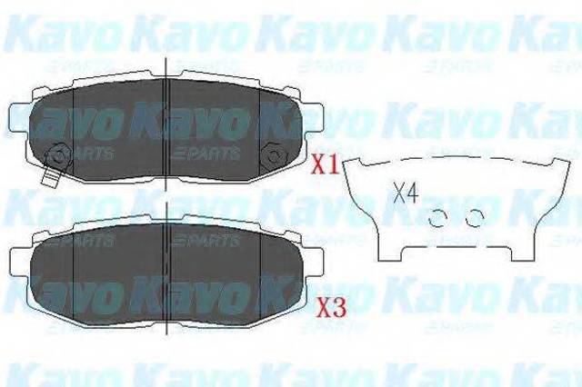 KAVO PARTS KBP8022 Колодки тормозные задние дисковые в наличии Черновцы