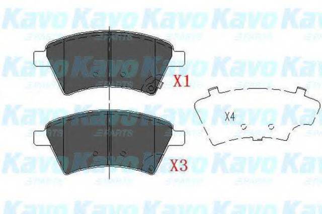 KAVO PARTS KBP8523 Колодки тормозные передние дисковые в наличии Львов