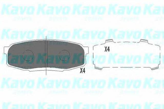 KBP9099 KAVO PARTS Колодки тормозные задние дисковые купить в Житомир