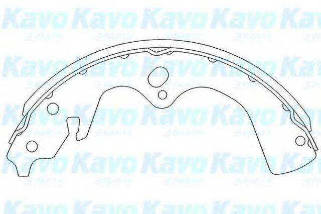 Барабанные тормозные колодки KBS4402 KAVO PARTS