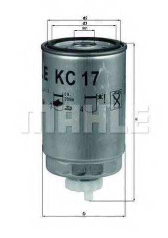MAHLE KC17D Фильтр топливный в наличии Киев