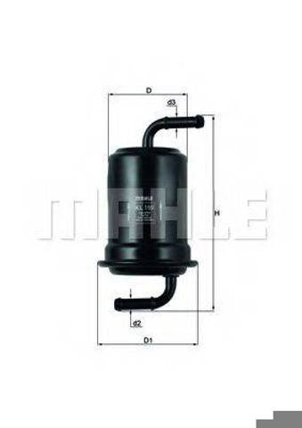 Фильтр топливный KL159 MAHLE