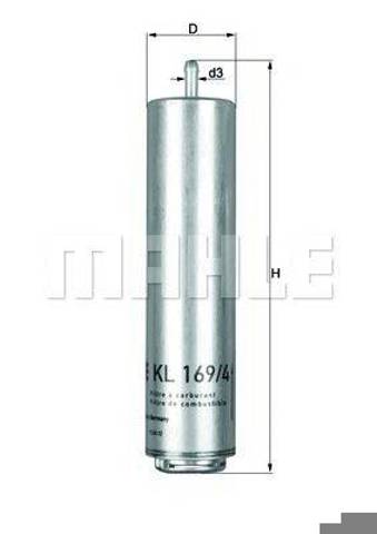 KL1694D MAHLE Фильтр топливный купить в Одесса