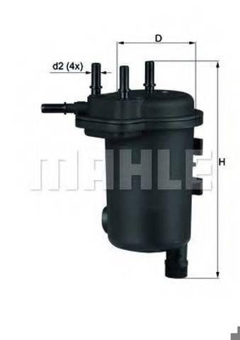 Фильтр тонкой очистки топлива KL632D MAHLE