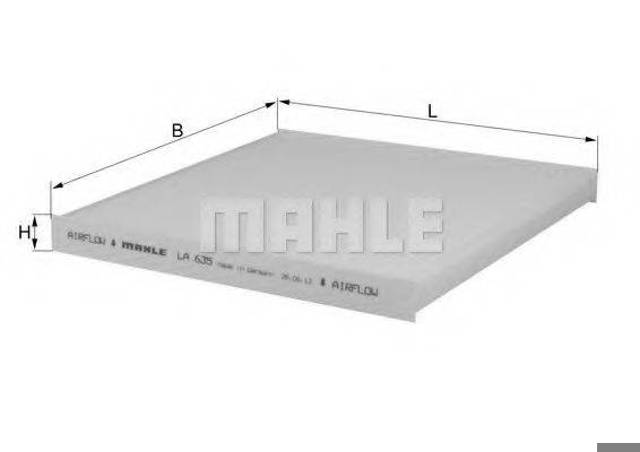 Воздушный фильтр салона LA635 MAHLE