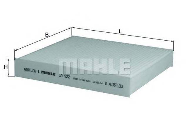 MAHLE LA922 Фильтр салона в наличии Черкассы