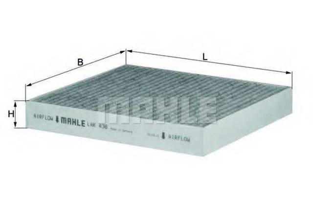 MAHLE LAK436 Фильтр салона в наличии Каменское
