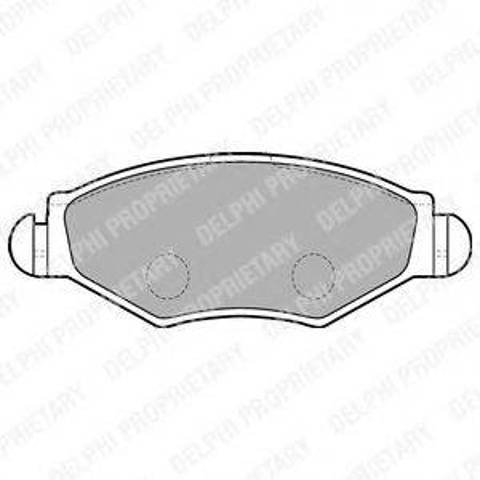 Тормозные колодки LP1699 DELPHI