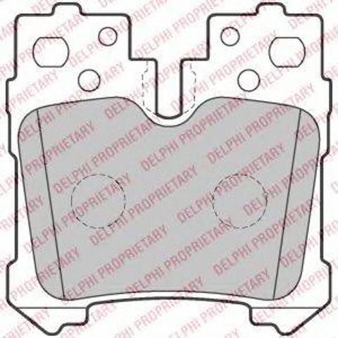 Комплект задних колодок LP2214 DELPHI