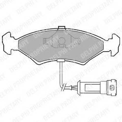 Тормозные колодки LP255 DELPHI