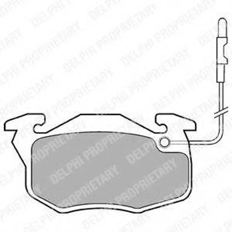 Тормозные колодки LP696 DELPHI