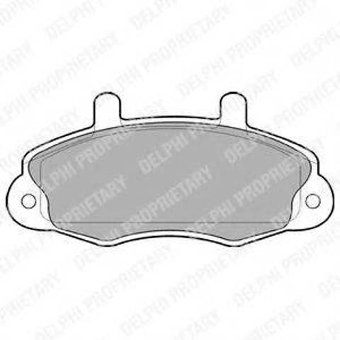 Колодки тормозные дисковые комплект LP766 DELPHI