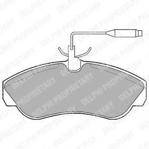 Колодки тормозные дисковые комплект LP878 DELPHI