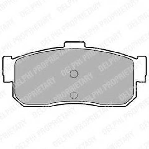 Колодки тормозные дисковые комплект LP971 DELPHI