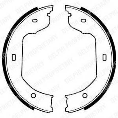 Тормозные колодки ручника LS1920 DELPHI