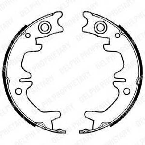 Тормозные колодки ручника LS1974 DELPHI