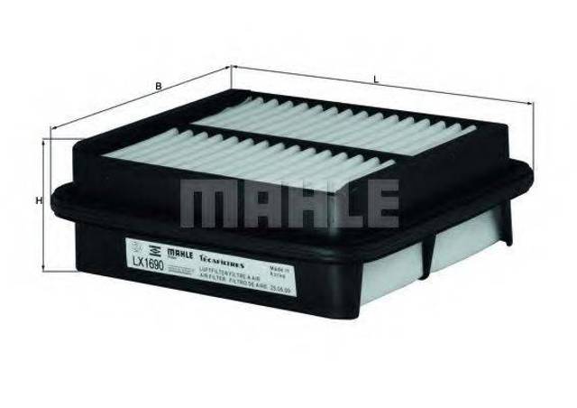 Воздушный фильтр двигателя LX1690 MAHLE