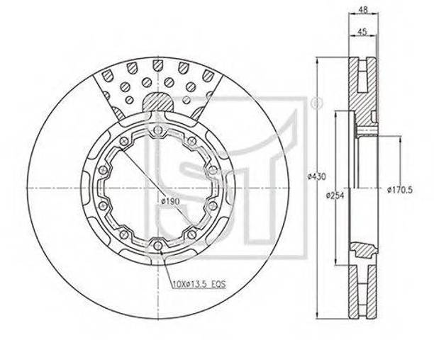 Дисковый тормоз MBR5125 ARVIN MERITOR