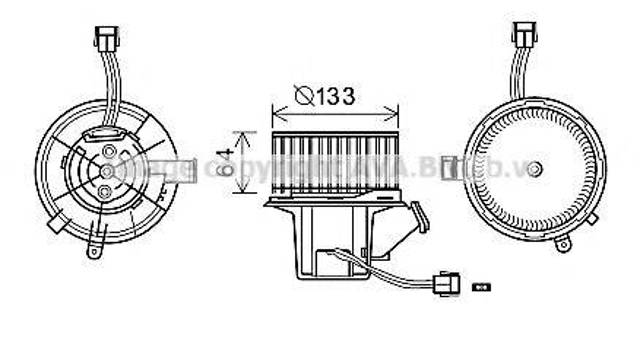 Моторчик печки MS8640 AVA