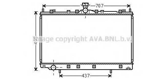 Радиатор водяной MT2215 AVA