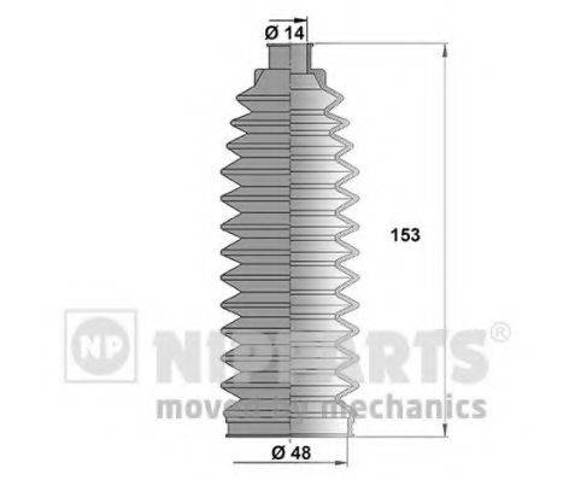 N2841031 NIPPARTS Пыльник рулевого механизма (рейки) купить в Черкассы
