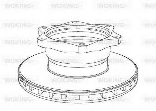 Задний дисковый тормоз NSA105820 WOKING