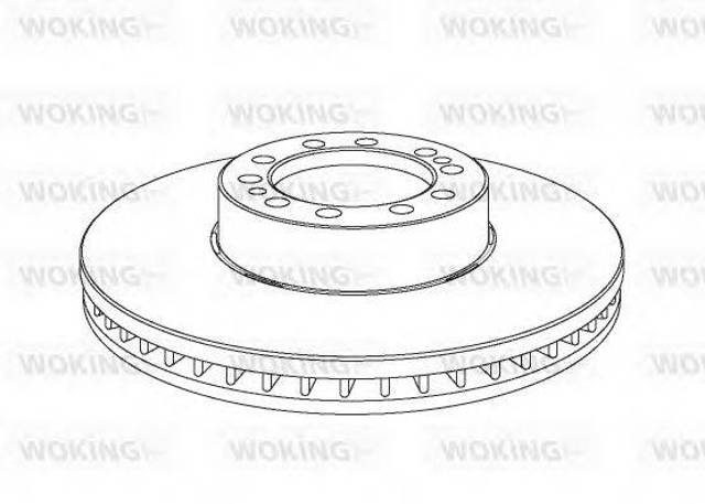Диск тормозной передний NSA107520 WOKING