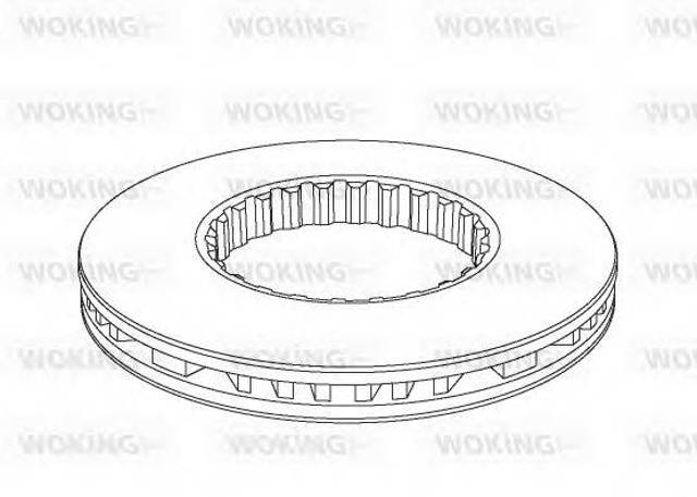 Тормоз дисковый передний NSA114620 WOKING