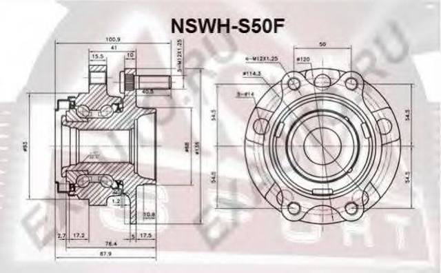 Ступица колеса NSWHS50F