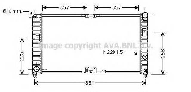 Радиатор OL2285 AVA
