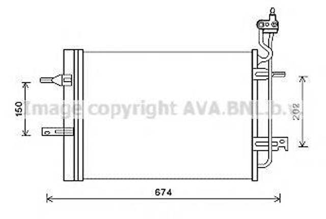 Радиатор кондиционера OL5620D AVA