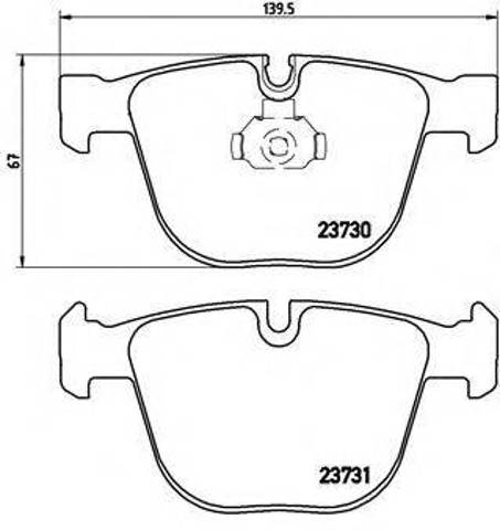 Колодки дисковые  P06026 BREMBO