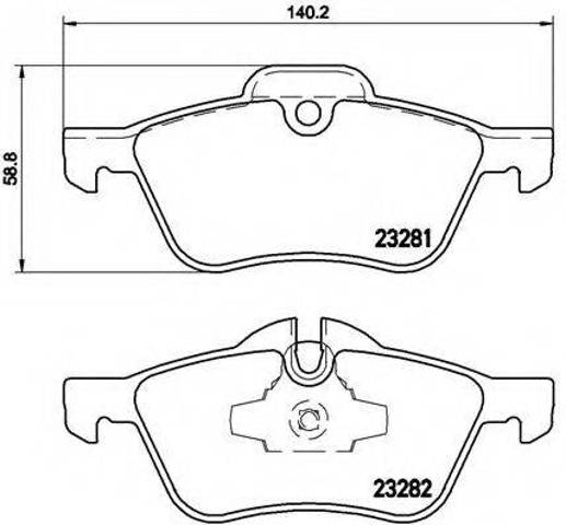 Колодки тормозные передние дисковые P06030 BREMBO
