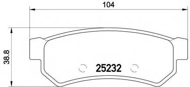Колодки дисковые  P10053 BREMBO