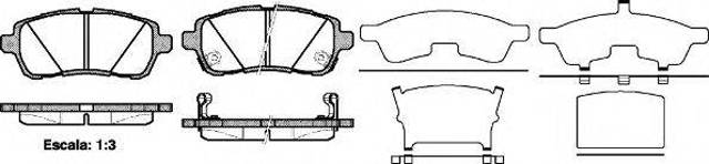 Тормозные колодки P1381302 WOKING