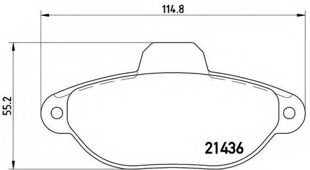 P23096 BREMBO Передние тормозные колодки купить в Ужгород