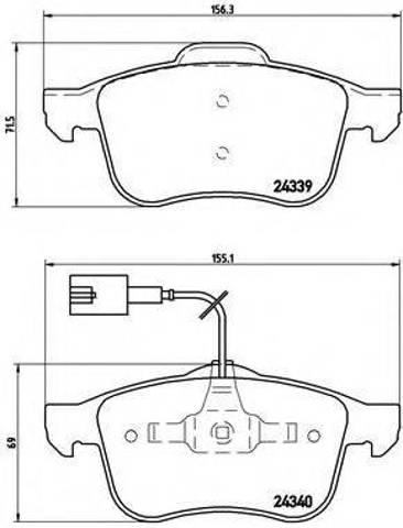 Колодки тормозные P23103 BREMBO