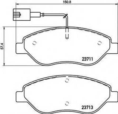 Колодки тормозные передние дисковые P23145 BREMBO
