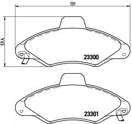Колодки тормозные передние дисковые P24045 BREMBO