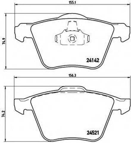 Колодки тормозные P24077 BREMBO